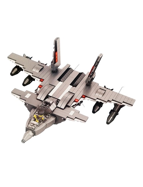 Avion De Combate Figura Armable Bloque Construccion Juguete
