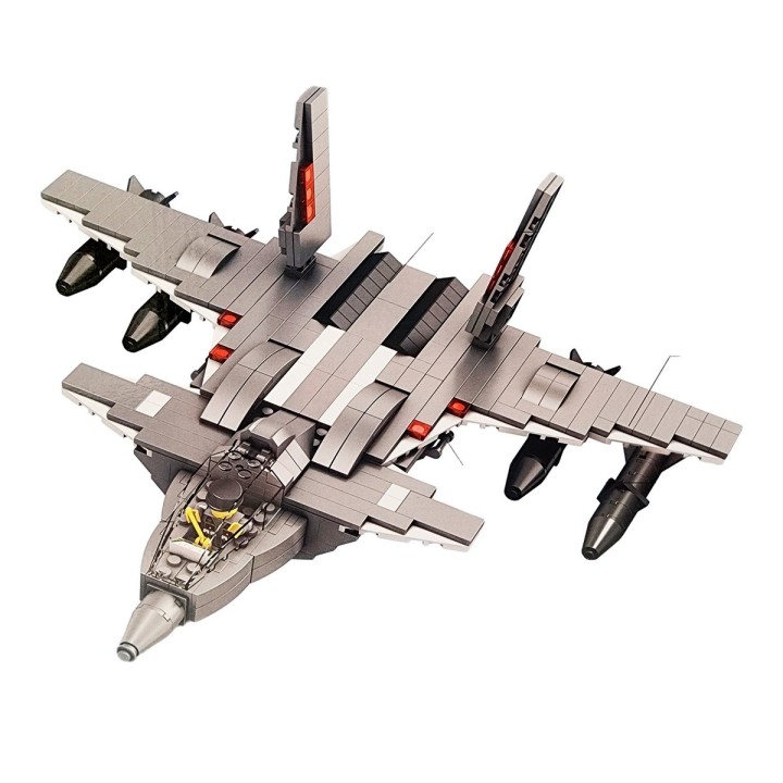 Avion De Combate Figura Armable Bloque Construccion Juguete