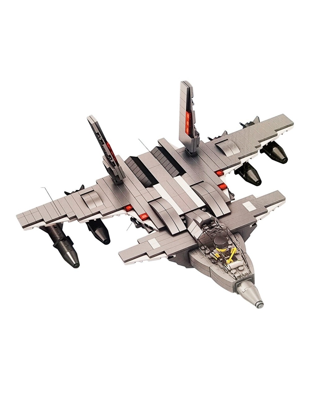 Avion De Combate Figura Armable Bloque Construccion Juguete