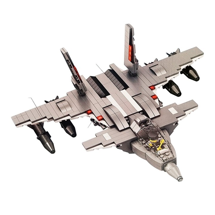 Avion De Combate Figura Armable Bloque Construccion Juguete