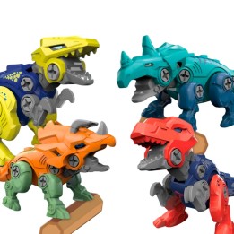 Huevo Dinosaurio Figura Armable Sorpresa Juguete X 3 Uni