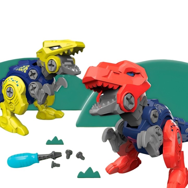 Huevo Dinosaurio Figura Armable Sorpresa Juguete X 3 Uni