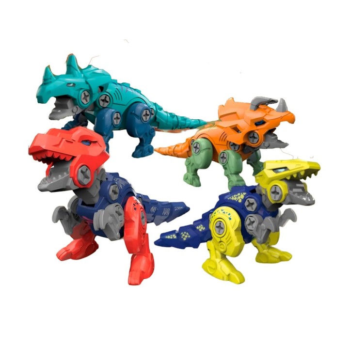 Huevo Dinosaurio Figura Armable Sorpresa Juguete X 3 Uni