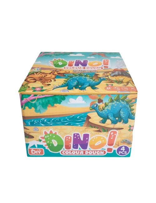 Huevo Dinosaurio Sorpresa Figura Plastilina X 4 Unidades