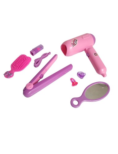 Secador De Juguete Accesorios De Belleza Set + Baterias