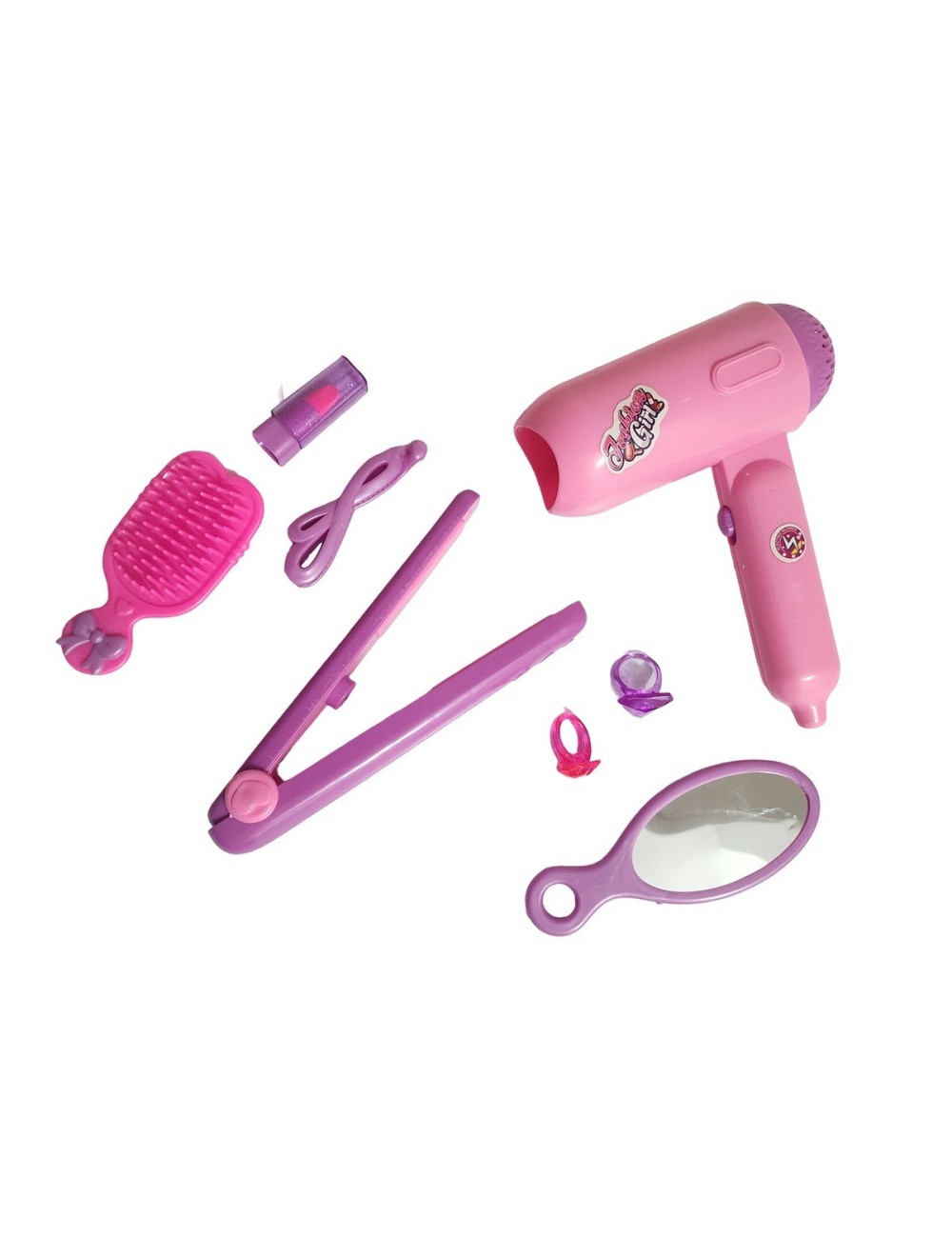 Secador De Juguete Accesorios De Belleza Set + Baterias