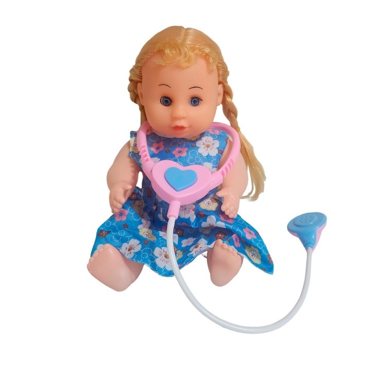 Muñeca Doctora Estetoscopio Con Pañal Tetero Y Bacinilla