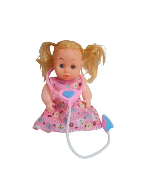 Muñeca Doctora Estetoscopio Con Pañal Tetero Y Bacinilla