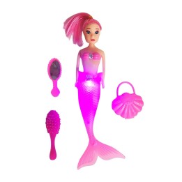 Muñeca Princesa Sirena Con Accesorios De Belleza Juguete