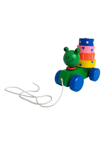 Carro De Madera Juguete Aprendizaje Encastre Figuras Colores