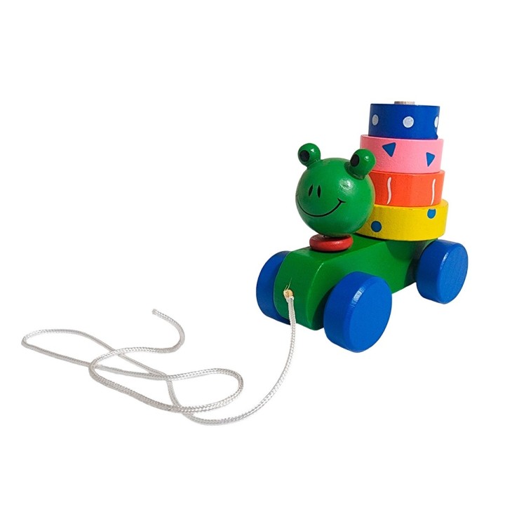 Carro De Madera Juguete Aprendizaje Encastre Figuras Colores