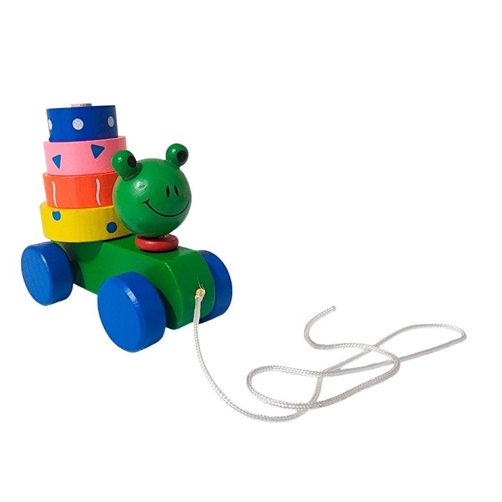 Carro De Madera Juguete Aprendizaje Encastre Figuras Colores