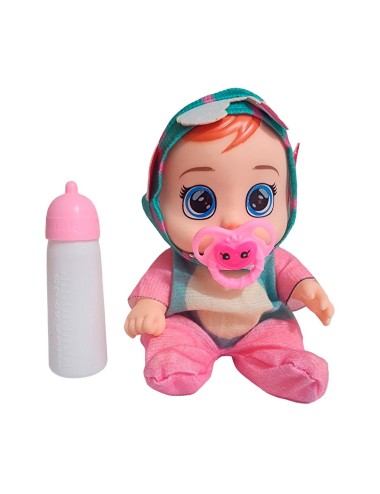 Muñeca Pijama Colores Con Tetero Juguete Interactivo Niñas
