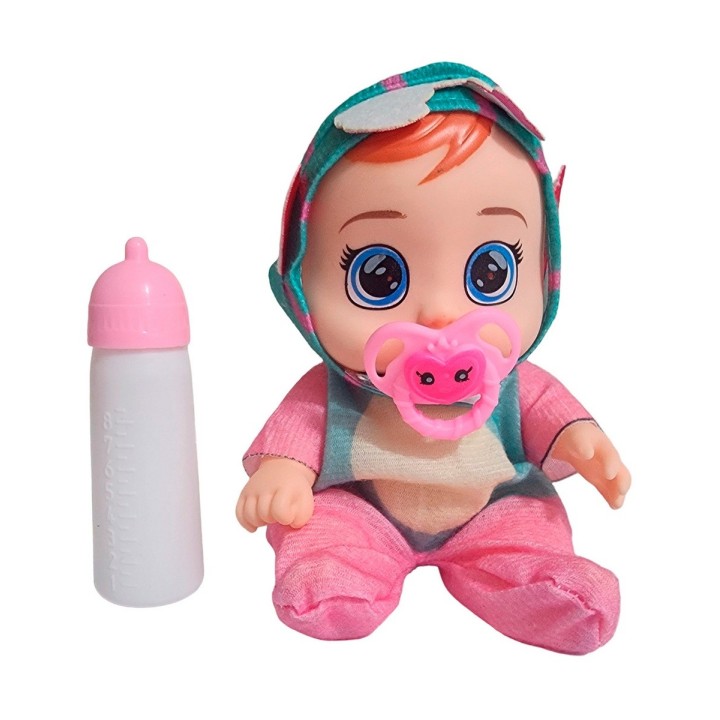 Muñeca Pijama Colores Con Tetero Juguete Interactivo Niñas