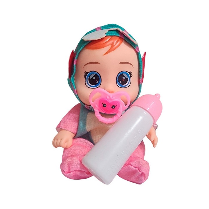 Muñeca Pijama Colores Con Tetero Juguete Interactivo Niñas
