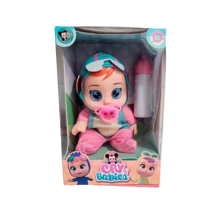 Muñeca Pijama Colores Con Tetero Juguete Interactivo Niñas