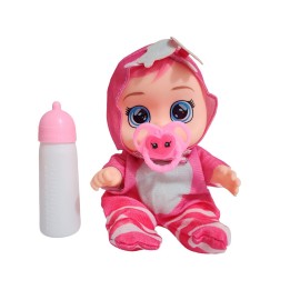 Muñeca Pijama Colores Con Tetero Juguete Interactivo Niñas
