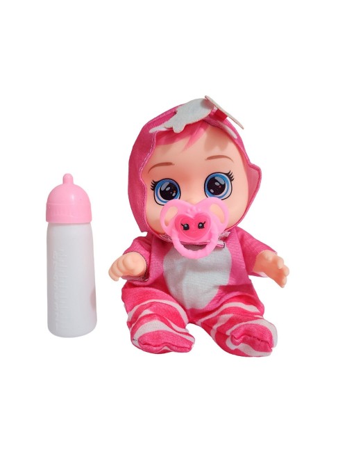 Muñeca Pijama Colores Con Tetero Juguete Interactivo Niñas