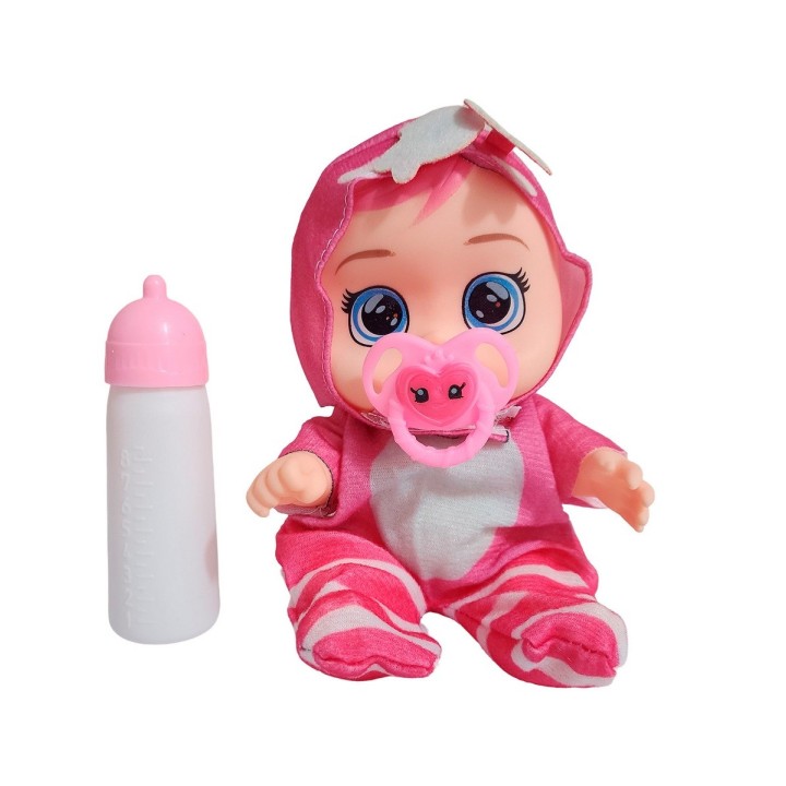 Muñeca Pijama Colores Con Tetero Juguete Interactivo Niñas