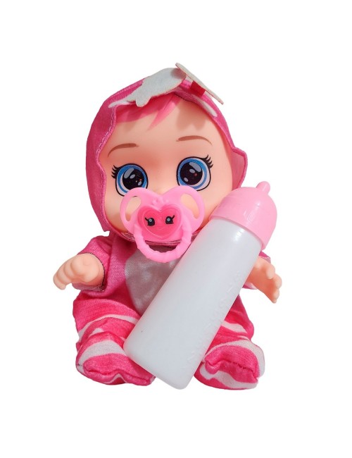 Muñeca Pijama Colores Con Tetero Juguete Interactivo Niñas