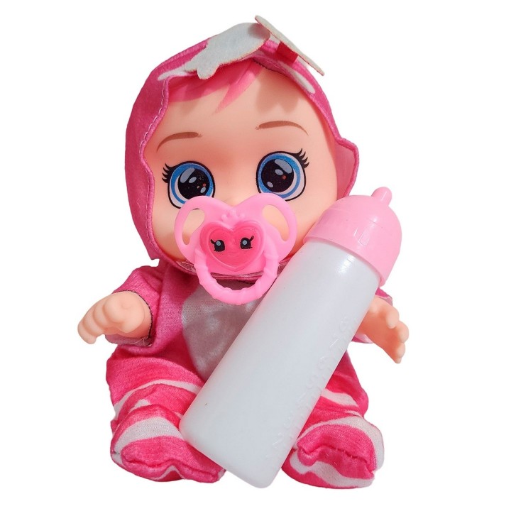 Muñeca Pijama Colores Con Tetero Juguete Interactivo Niñas