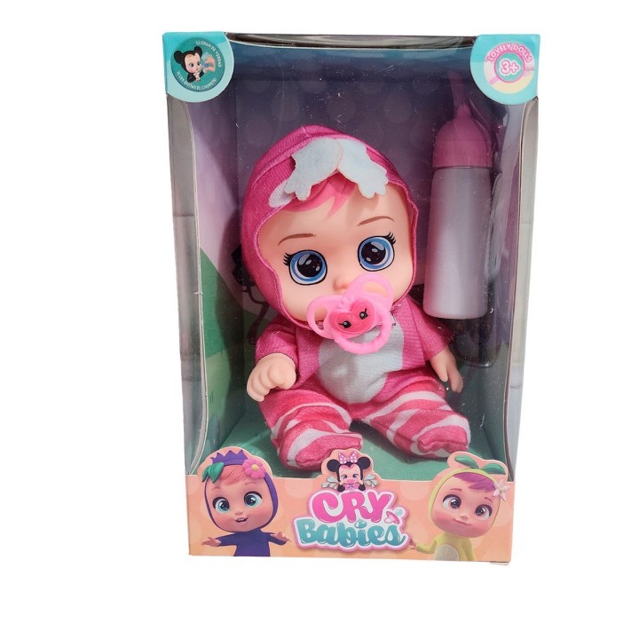 Muñeca Pijama Colores Con Tetero Juguete Interactivo Niñas