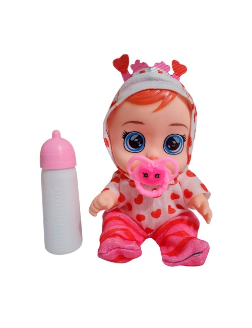 Muñeca Pijama Colores Con Tetero Juguete Interactivo Niñas