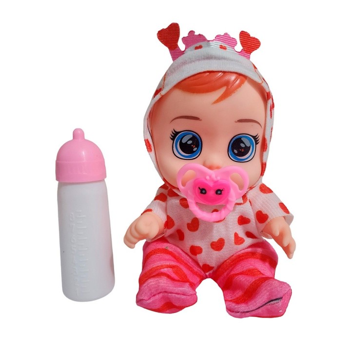 Muñeca Pijama Colores Con Tetero Juguete Interactivo Niñas