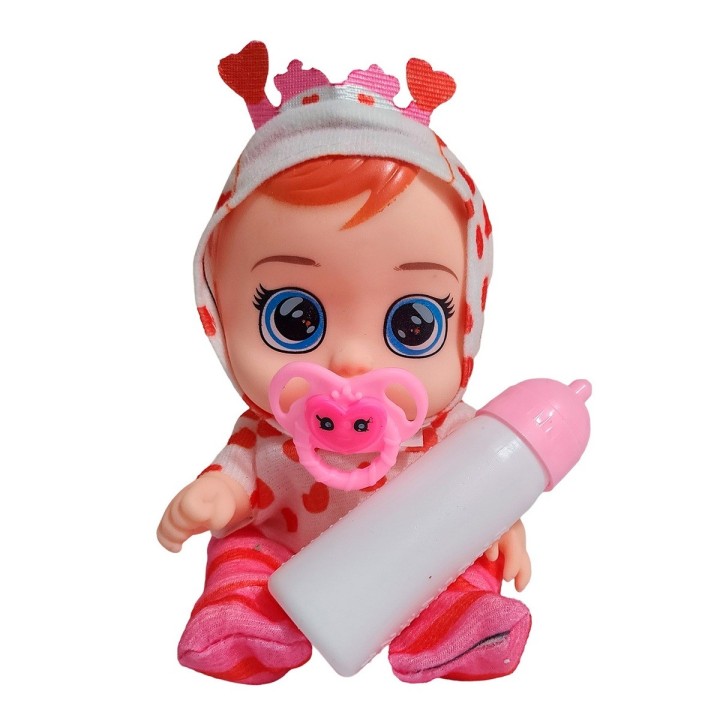 Muñeca Pijama Colores Con Tetero Juguete Interactivo Niñas