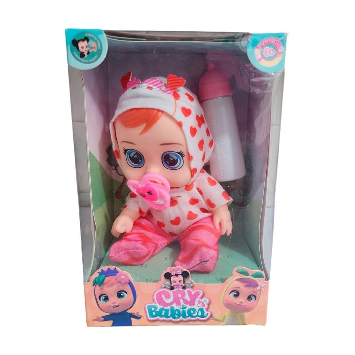 Muñeca Pijama Colores Con Tetero Juguete Interactivo Niñas