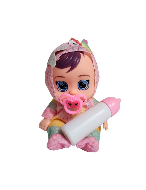 Muñeca Pijama Colores Con Tetero Juguete Interactivo Niñas