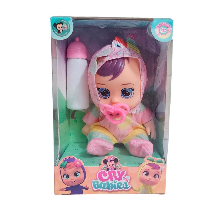 Muñeca Pijama Colores Con Tetero Juguete Interactivo Niñas