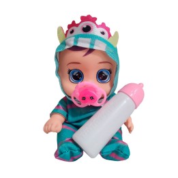 Muñeca Pijama Colores Con Tetero Juguete Interactivo Niñas