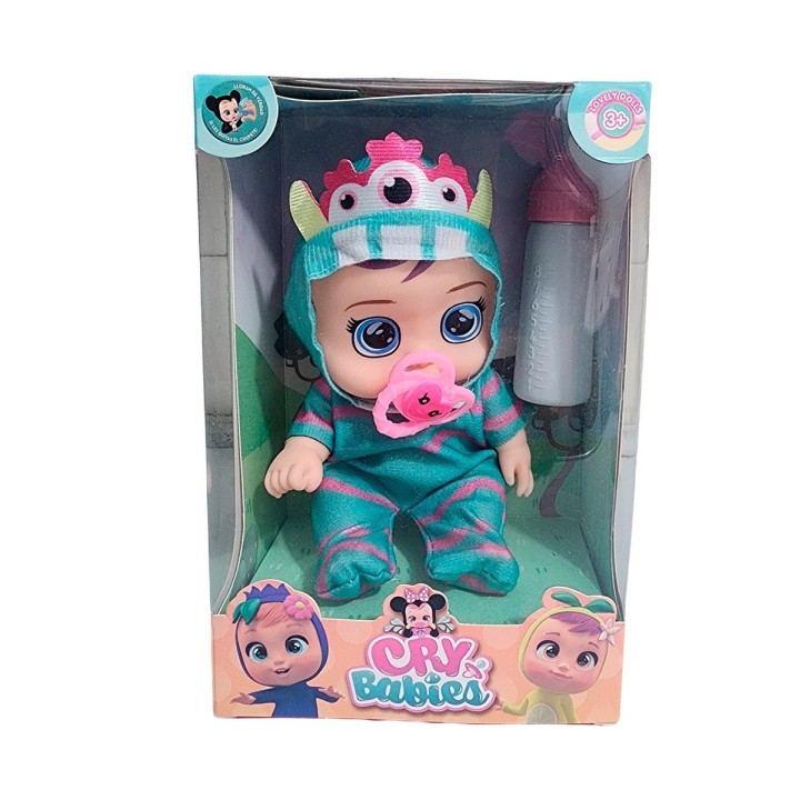 Muñeca Pijama Colores Con Tetero Juguete Interactivo Niñas