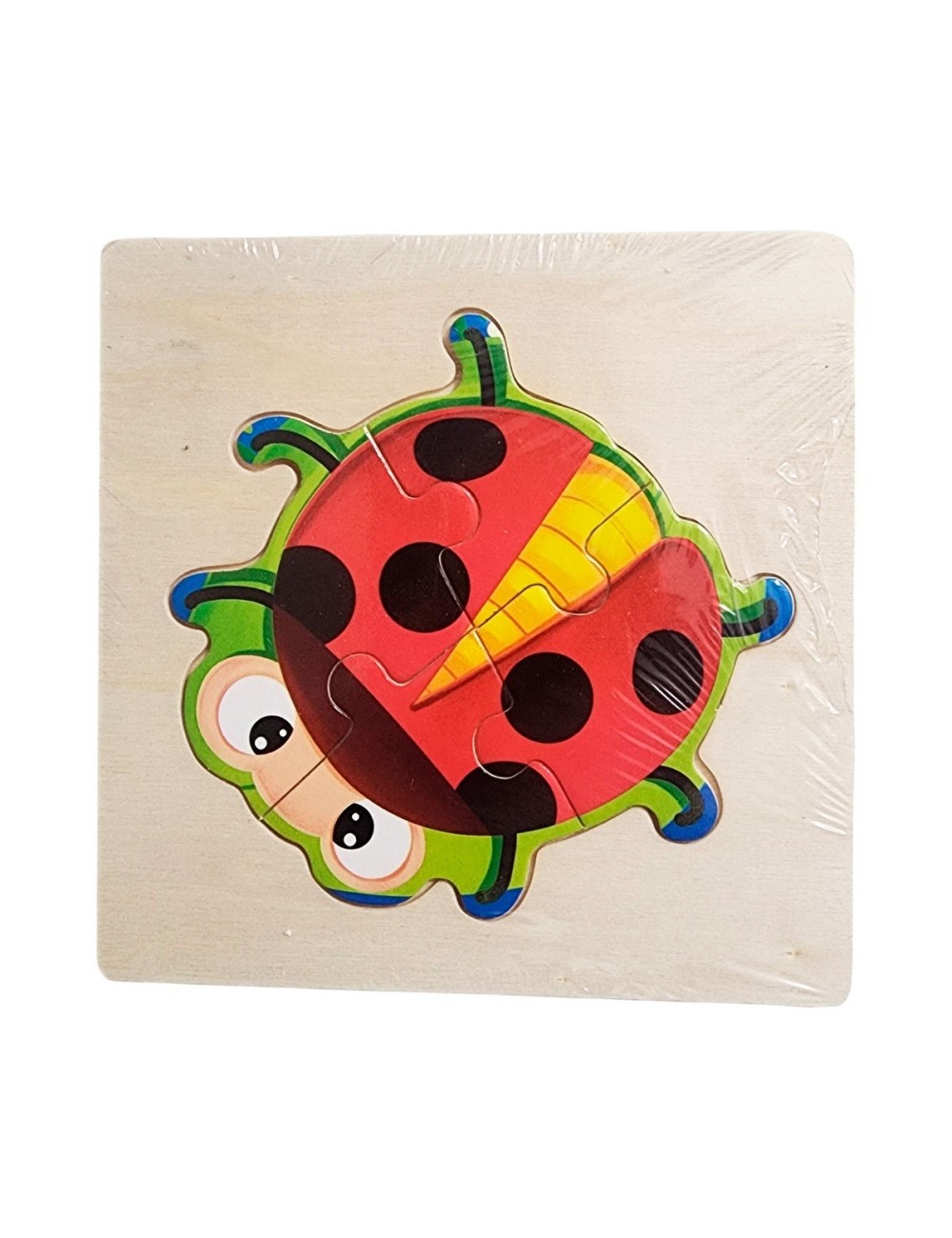Rompecabeza Madera Figura Color Didactica Aprendizaje Niños