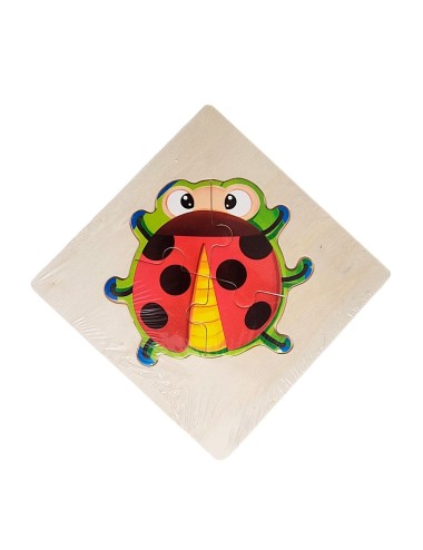 Rompecabeza Madera Figura Color Didactica Aprendizaje Niños