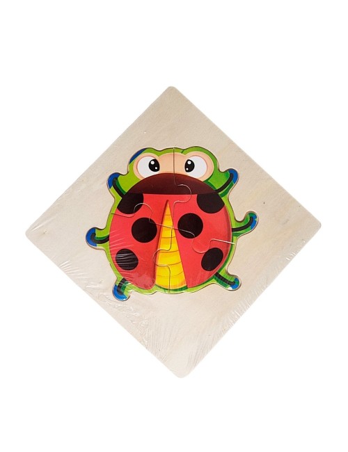 Rompecabeza Madera Figura Color Didactica Aprendizaje Niños