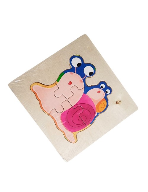 Rompecabeza Madera Figura Color Didactica Aprendizaje Niños