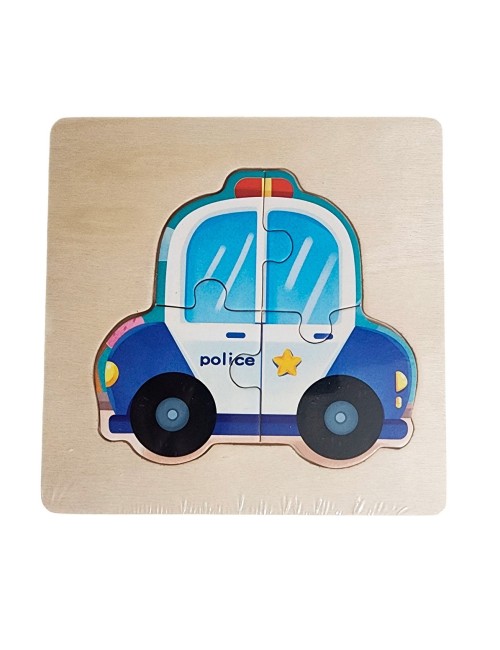 Rompecabeza Madera Figura Color Didactica Aprendizaje Niños