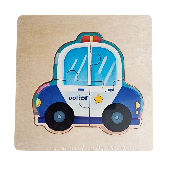 Rompecabeza Madera Figura Color Didactica Aprendizaje Niños