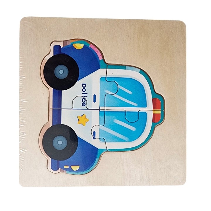 Rompecabeza Madera Figura Color Didactica Aprendizaje Niños