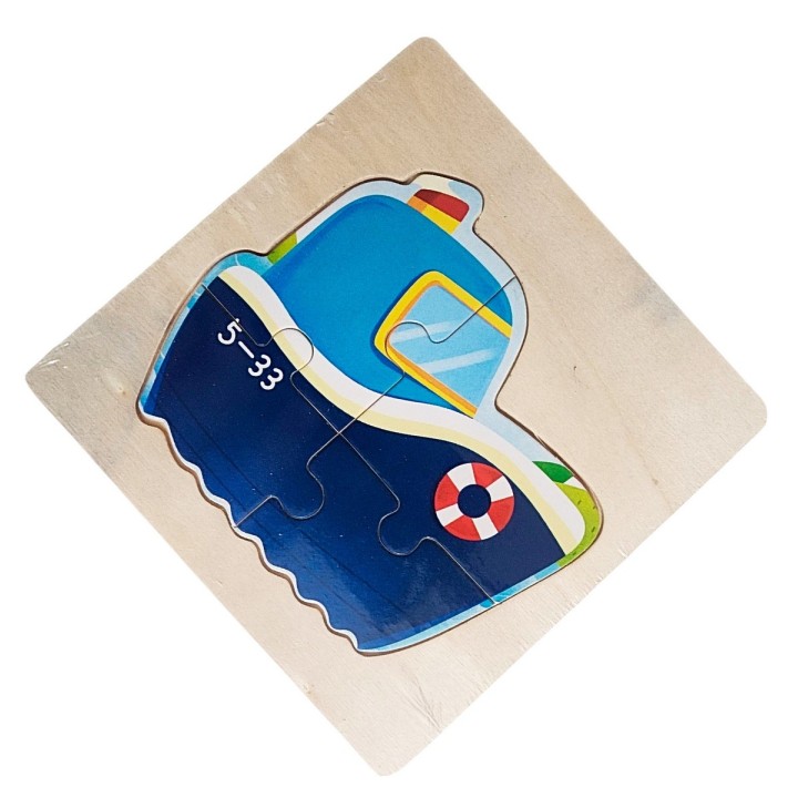 Rompecabeza Madera Figura Color Didactica Aprendizaje Niños