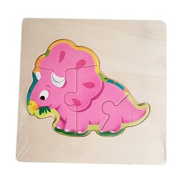 Rompecabeza Madera Figura Color Didactica Aprendizaje Niños
