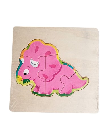 Rompecabeza Madera Figura Color Didactica Aprendizaje Niños