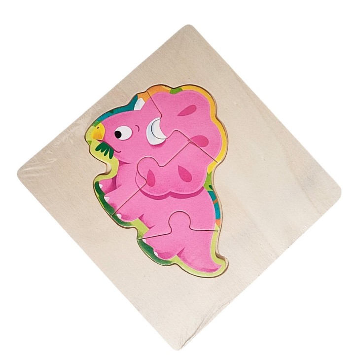 Rompecabeza Madera Figura Color Didactica Aprendizaje Niños