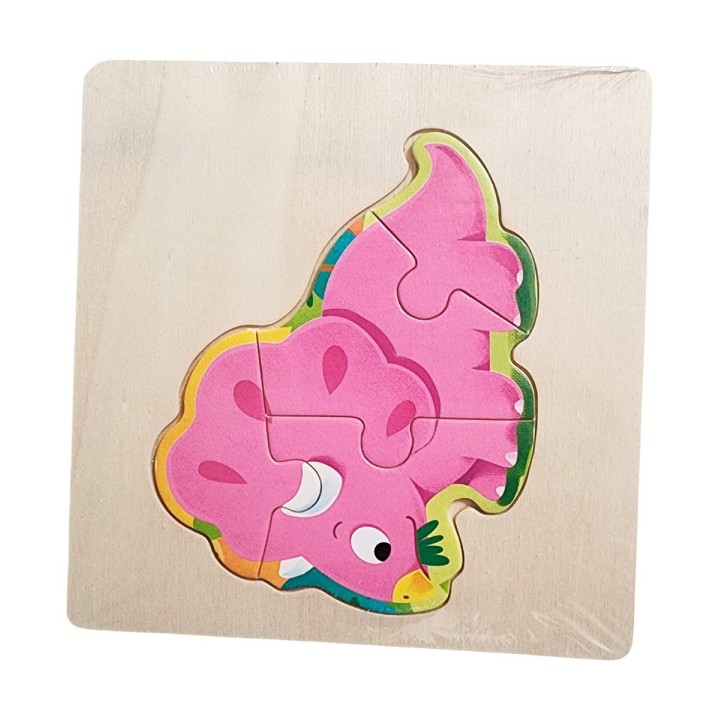 Rompecabeza Madera Figura Color Didactica Aprendizaje Niños