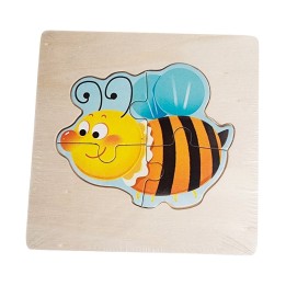 Rompecabeza Madera Figura Color Didactica Aprendizaje Niños