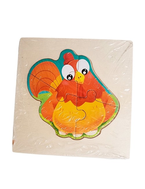 Rompecabeza Madera Figura Color Didactica Aprendizaje Niños