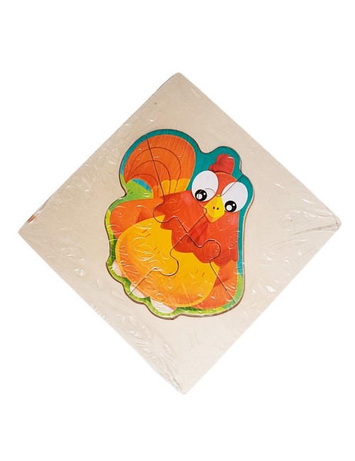 Rompecabeza Madera Figura Color Didactica Aprendizaje Niños