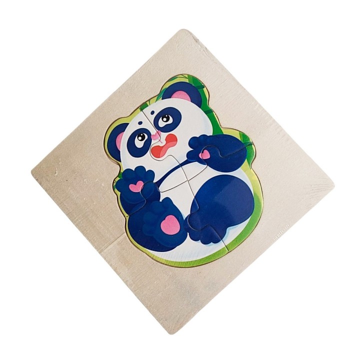 Rompecabeza Madera Figura Color Didactica Aprendizaje Niños